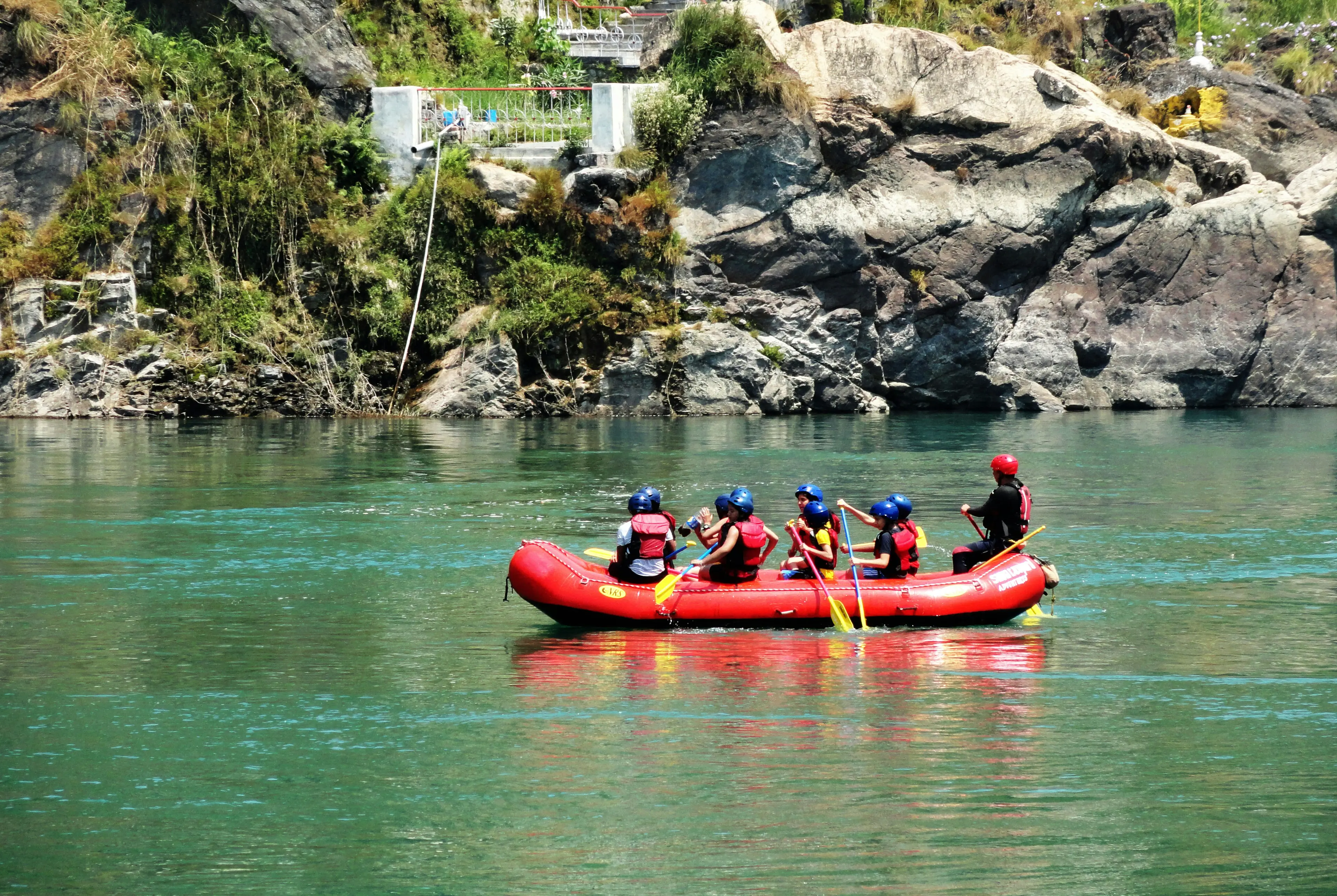 Team building activities on a boat