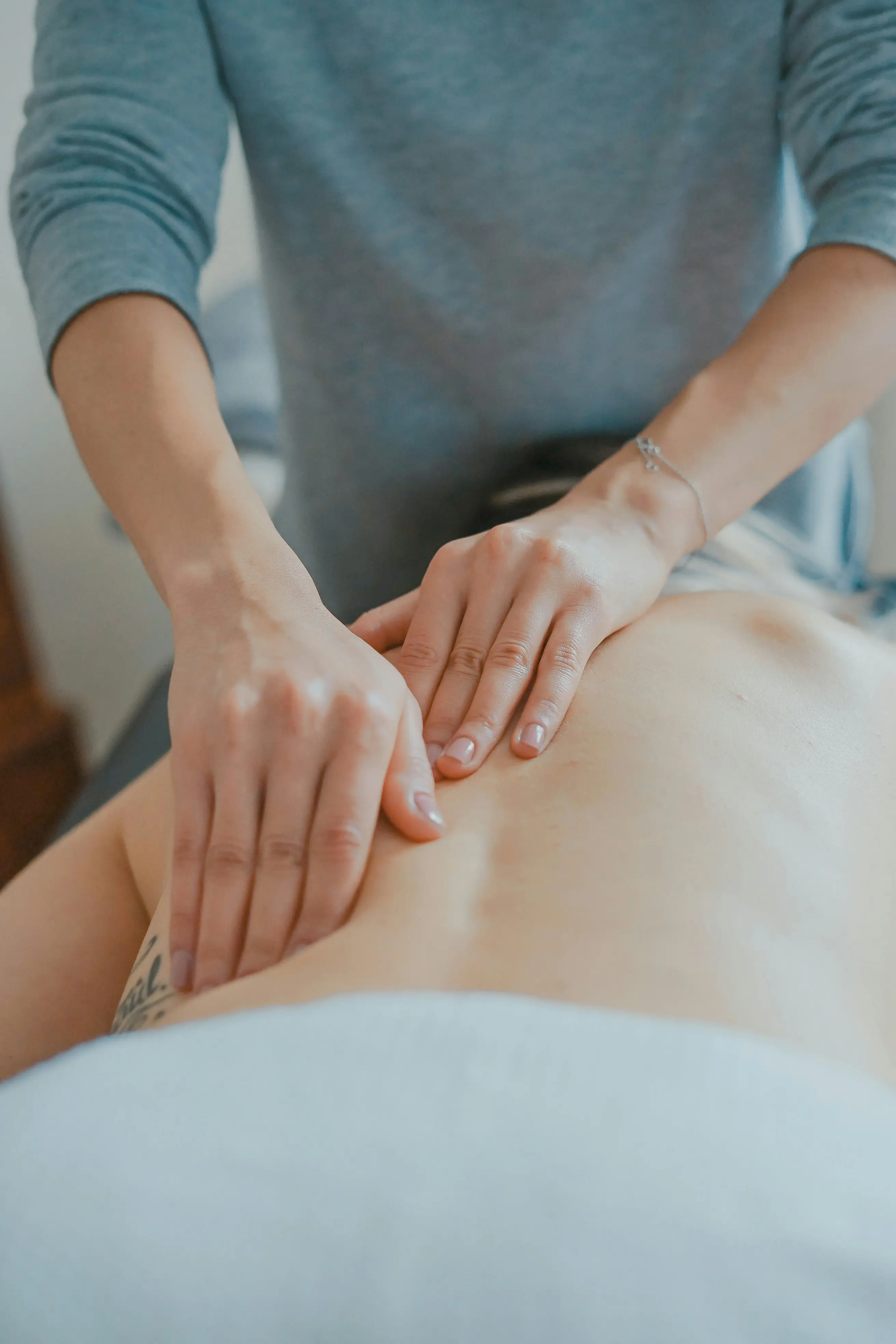 An image of a massage therapy session